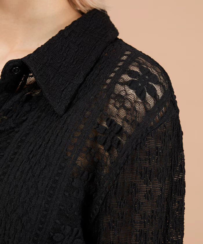 Floral Cut Lace Shirt