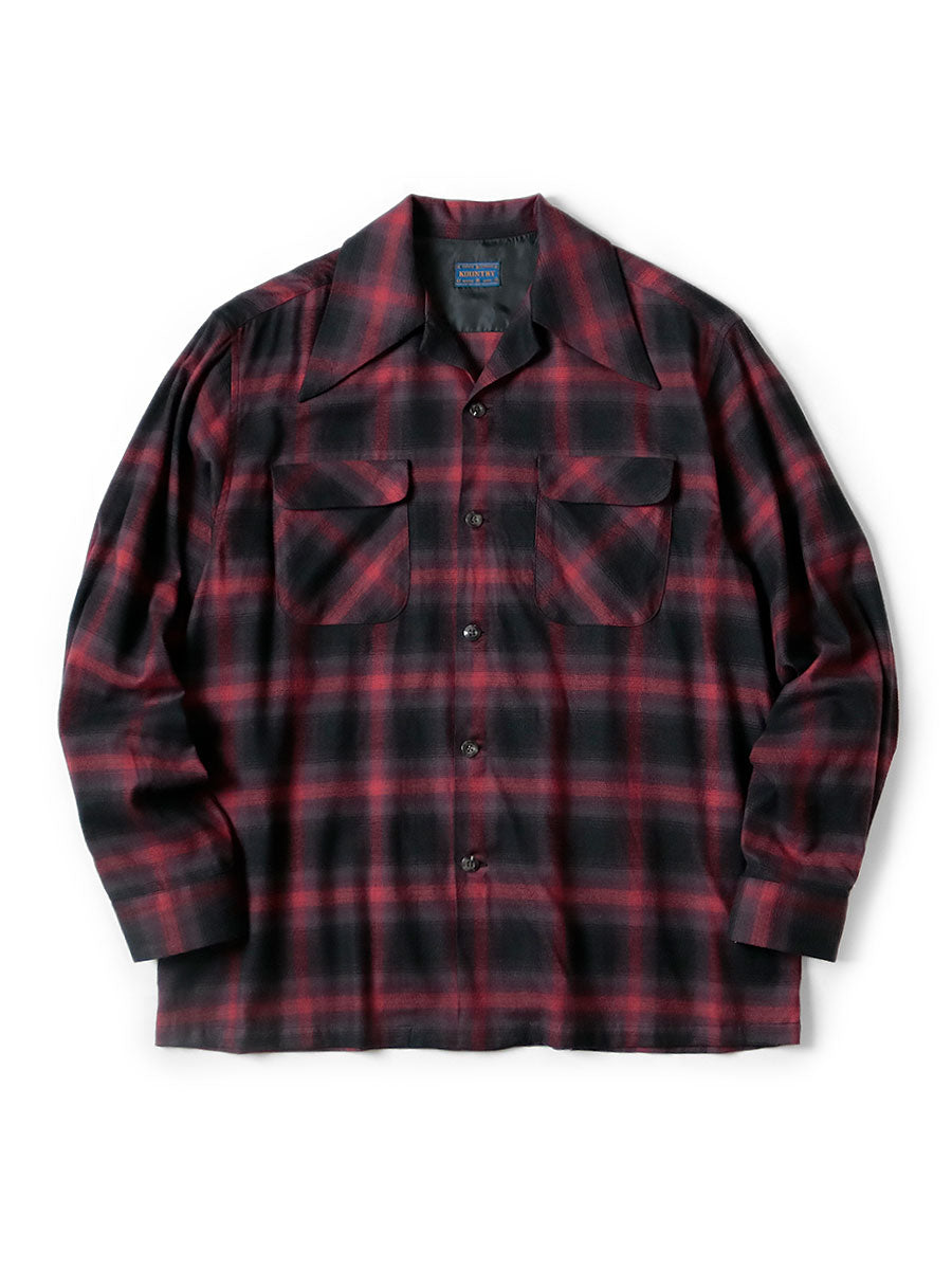 Cotton Rayon Shadow Check Langue Color Bow...