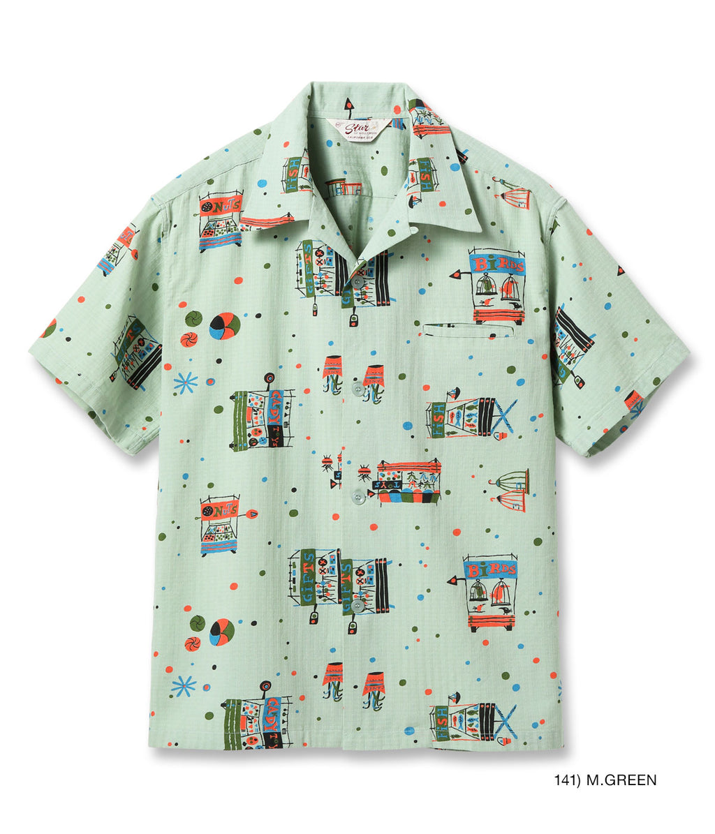 DOBBY COTTON OPEN SHIRT “STREET STALL”