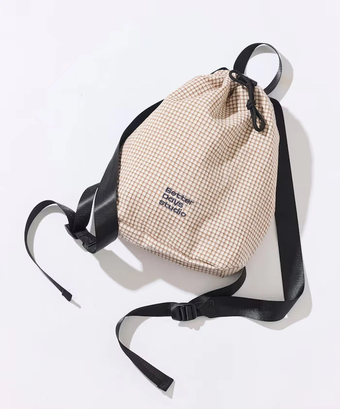 BetterDays Studio × FREAK'S STORE Packable Check Mini Bag