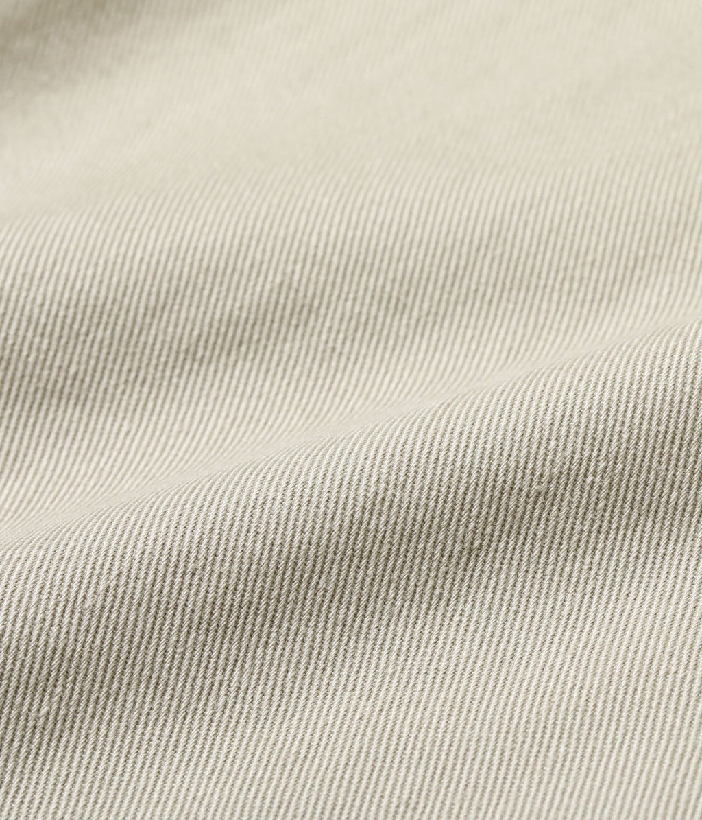 MODUCT COTTON TWILL SCRAB SHIRT with STENCIL PRINT AGING MODEL