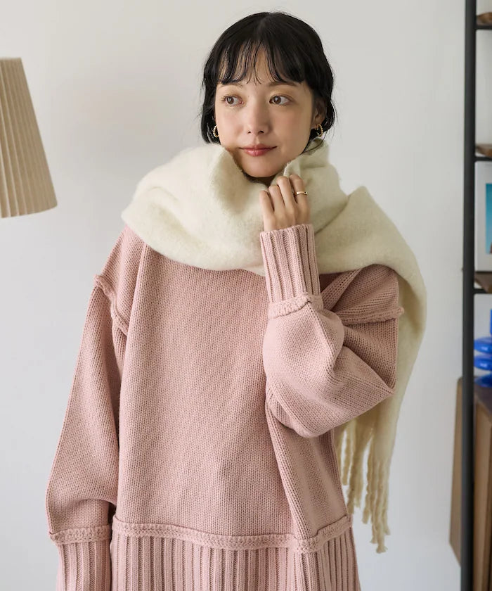 Volume Fringe Scarf