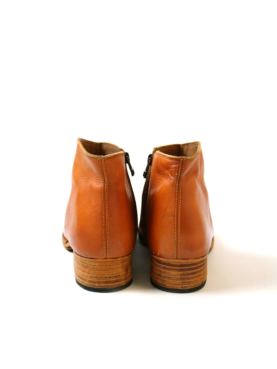 Dyeing Leather Short Boots