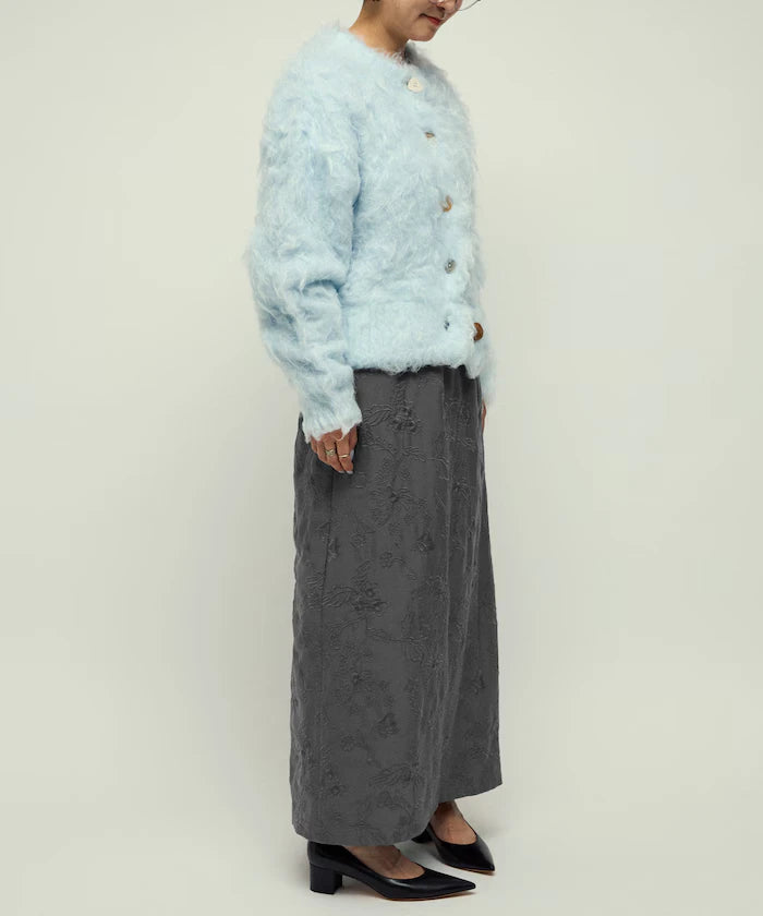 Flower Embroidery I-Line Easy Skirt