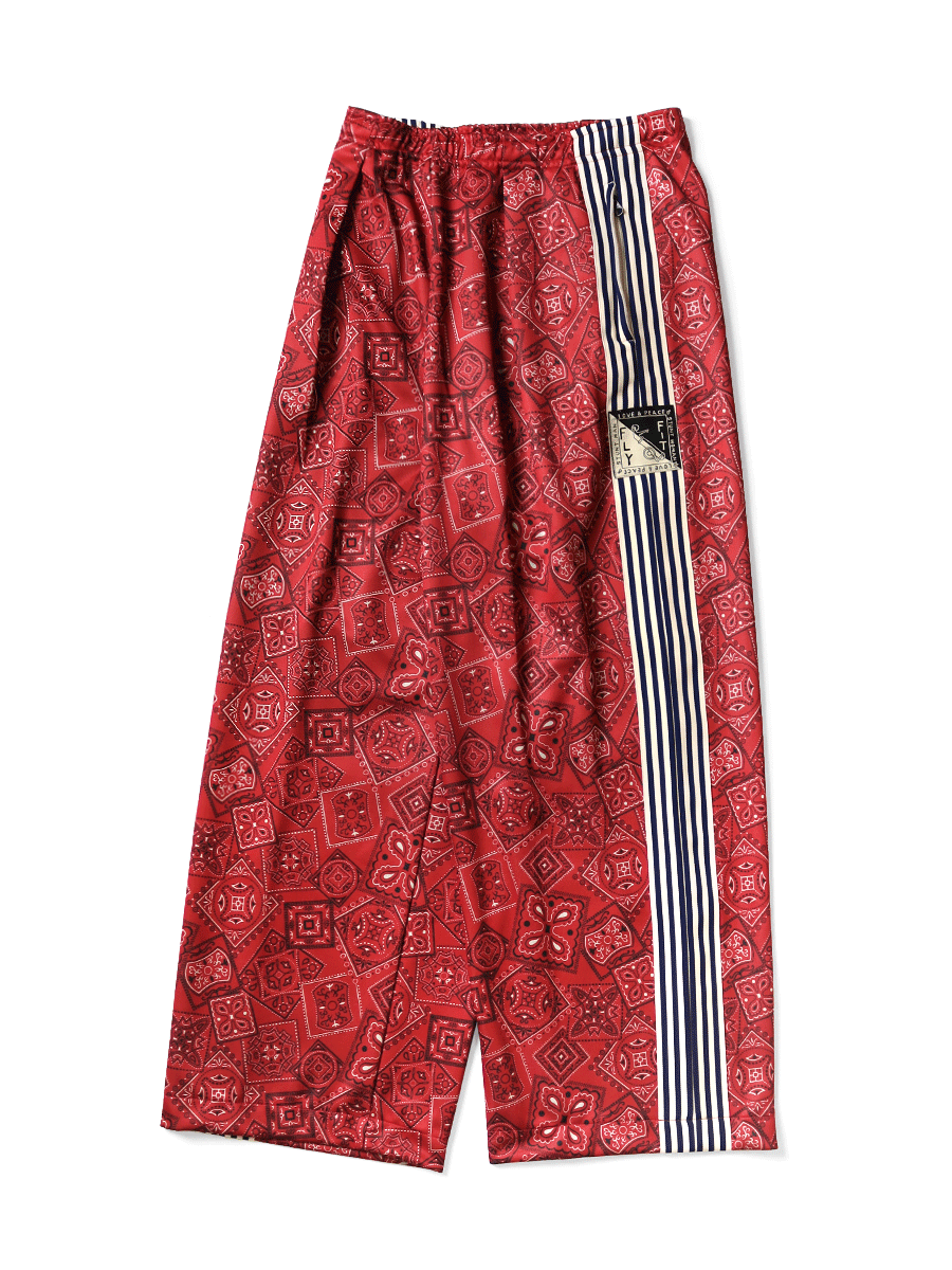 Smooth Jersey COOKIE Bandana Pattern Baggy Trouser...