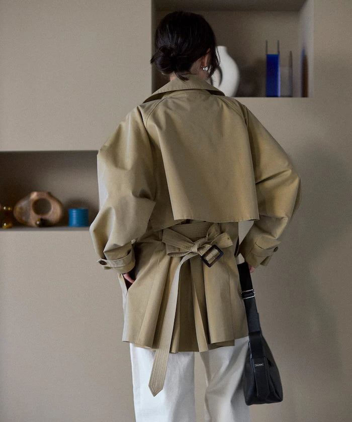 T/C Chambray Short Trench Coat
