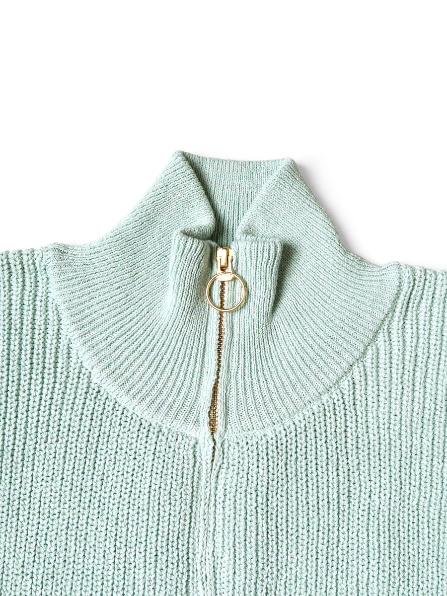 5G Cable Knit Half-Zip Vest