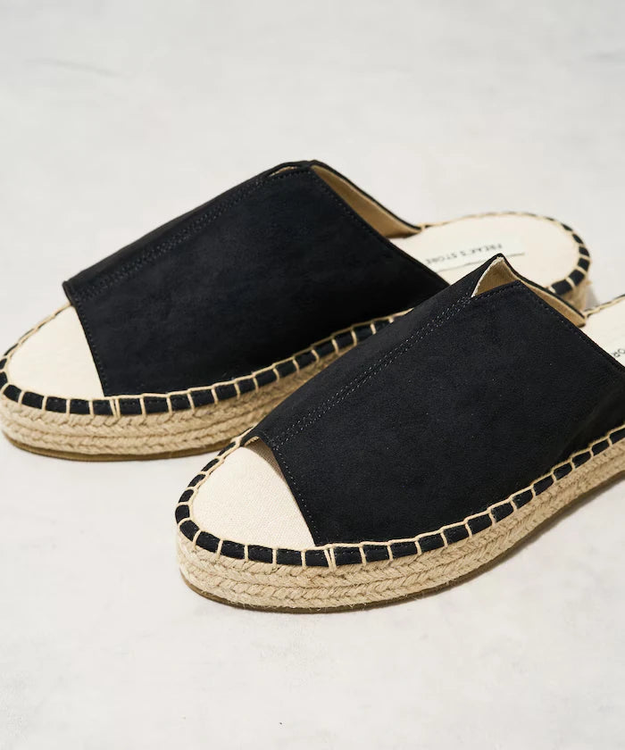 Espadrille-style sandals [36-38 size range]