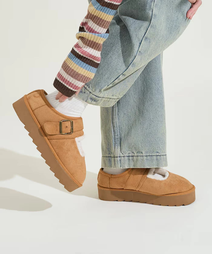 Thick Sole Eco Fur Mary Jane [Limited Edition]
