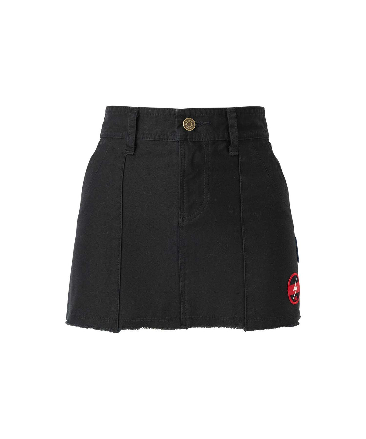 Noise Patch Military Low Rise Mini Skirt