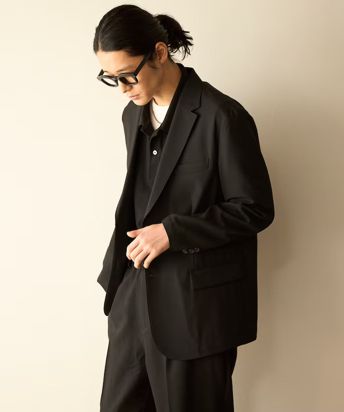 Functional Material Jacket & Wide Slacks Set Up / Washable / UV Cut / Quick Dry / Contact Cooling