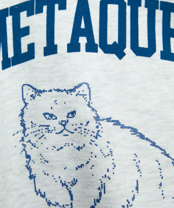 METAQUEEN Flocky Cat Brushed Back Sweat Limited Edition