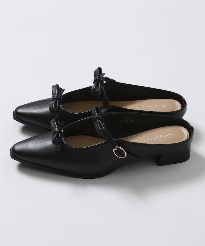 Double Ribbon Strap Mule