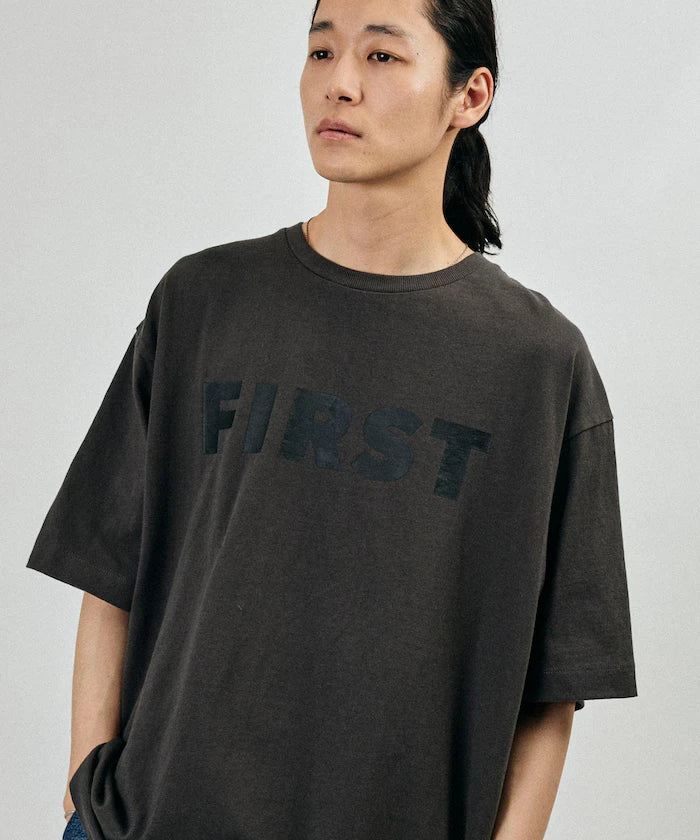 6 Ounce Front Logo Print Crew Neck T-Shirt / Print T-Shirt PR FIRST 【Limited Edition】