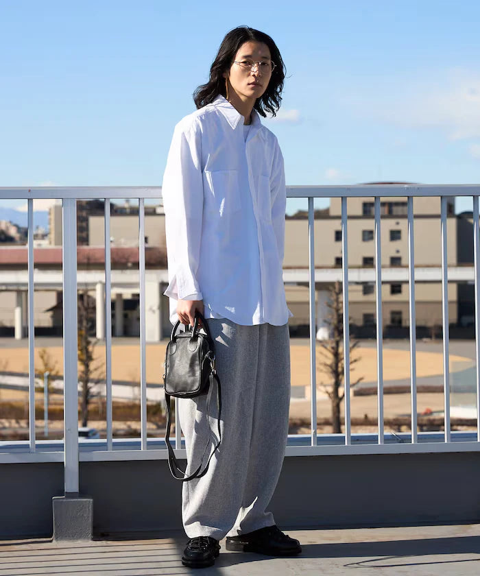 Dry Touch Summer Tweed Spindle Easy Wide Pants