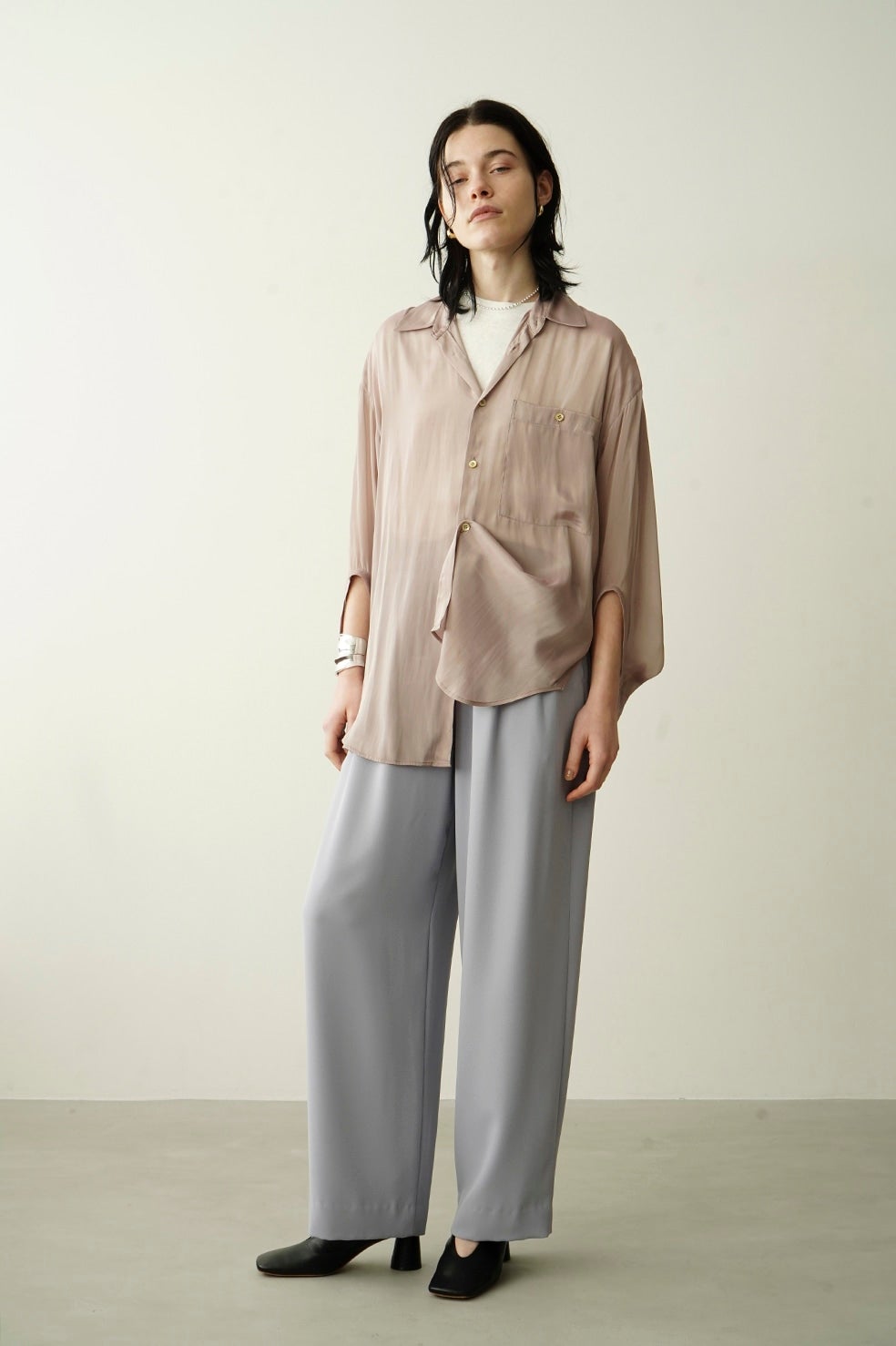 BASIC TUCK PANTS