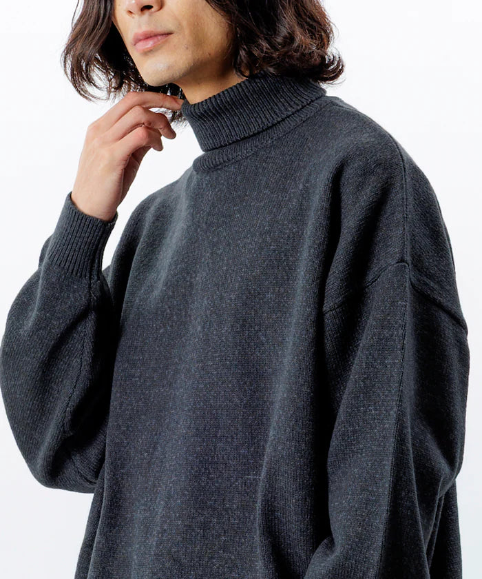 Relaxed Fit Easy Care Washable Turtleneck Knit
