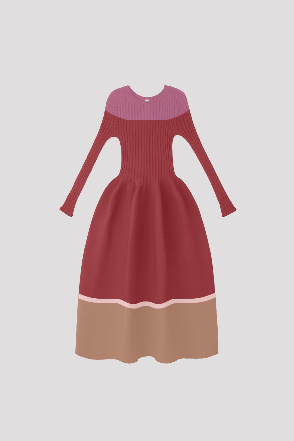 POTTERY LONG SLEEVE DRESS