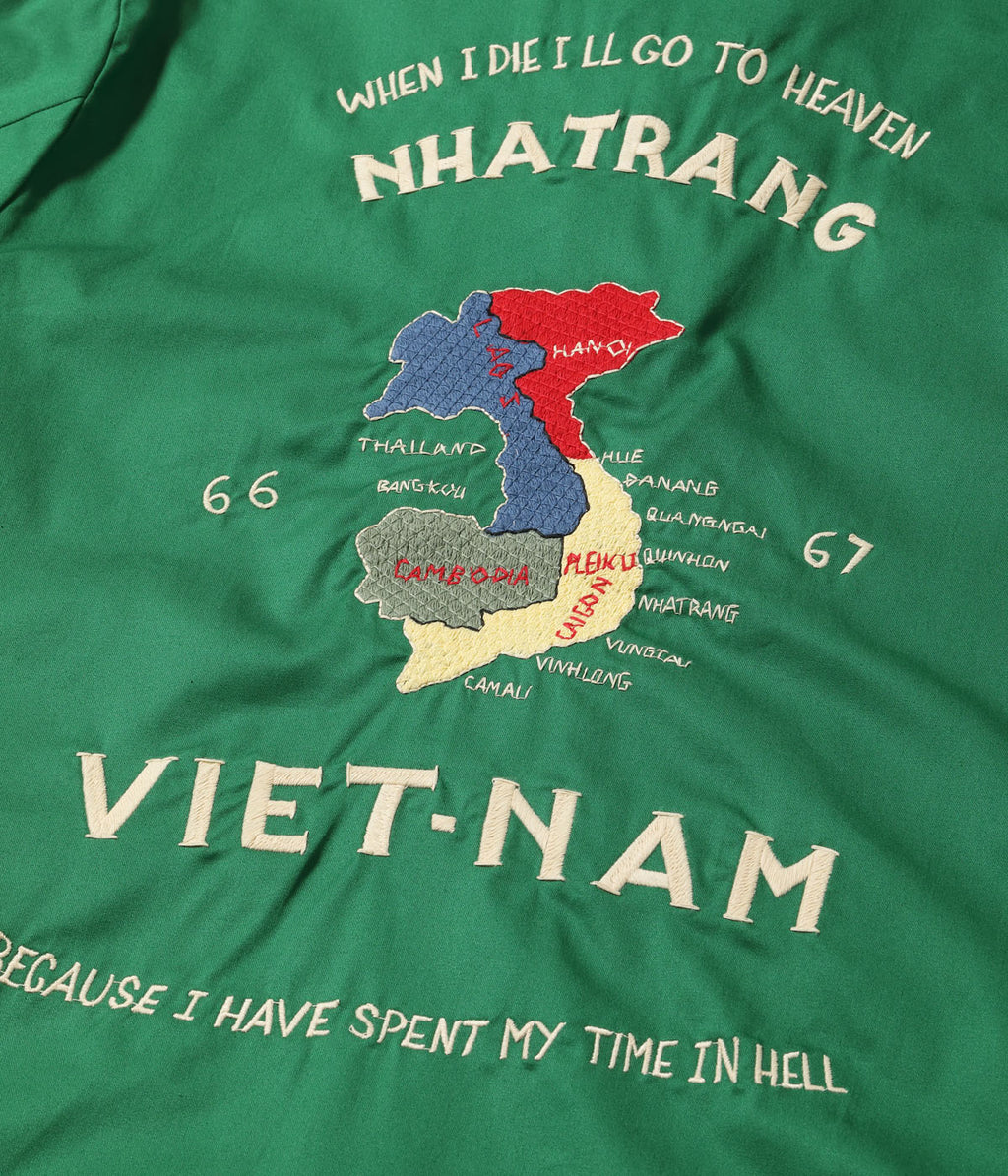 Mid 1960s Style Cotton Vietnam Jacket ���VIETNAM MAP���