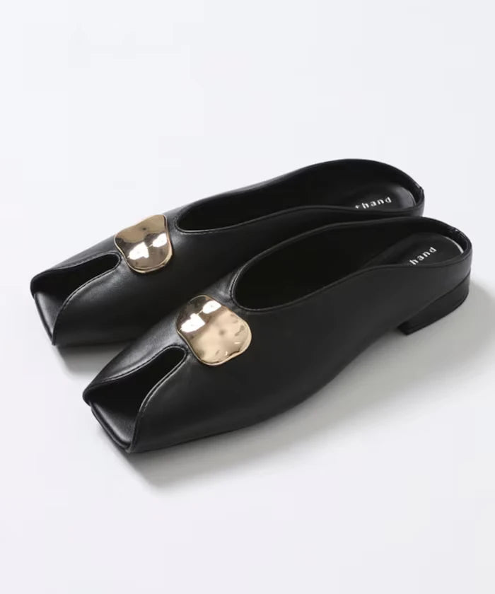 Nuance Plate Open Toe Shoes