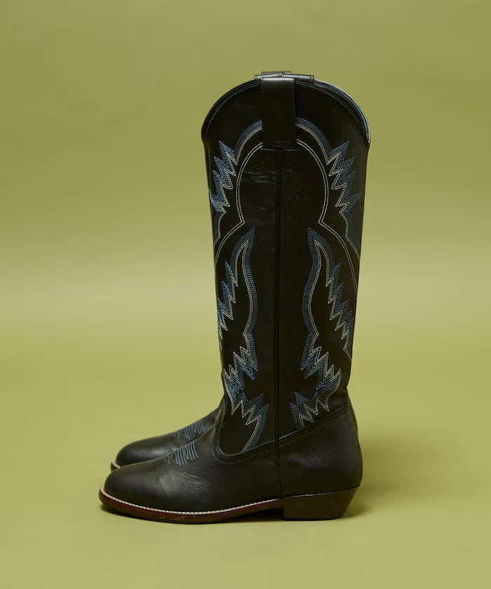 Long western boots/real leather long western boots