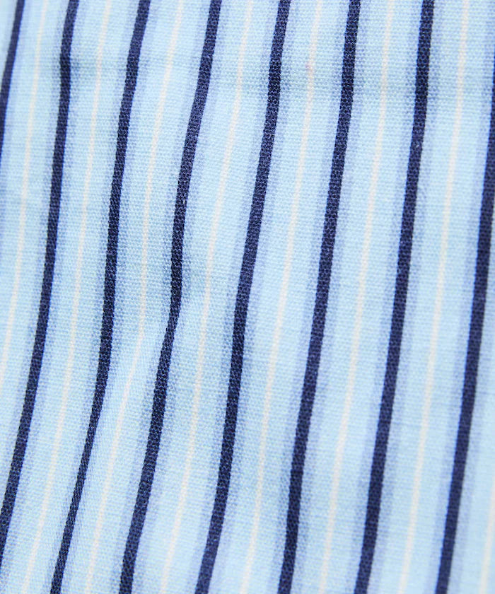 Stripe Print Canvas Tote Bag