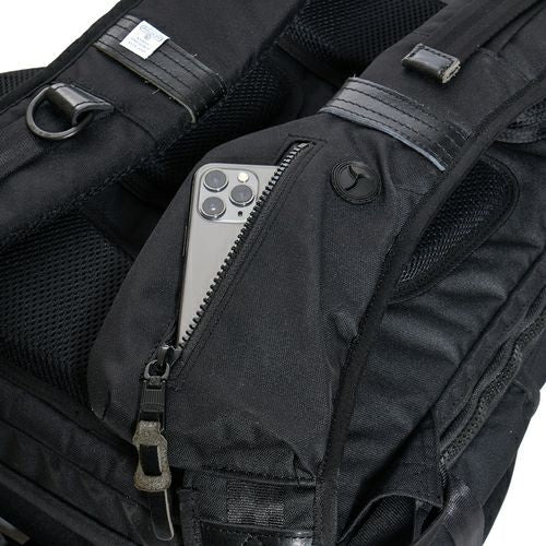 CORDURA DOBBY 305D 3WAY BACK PACK sizeL/BLACK