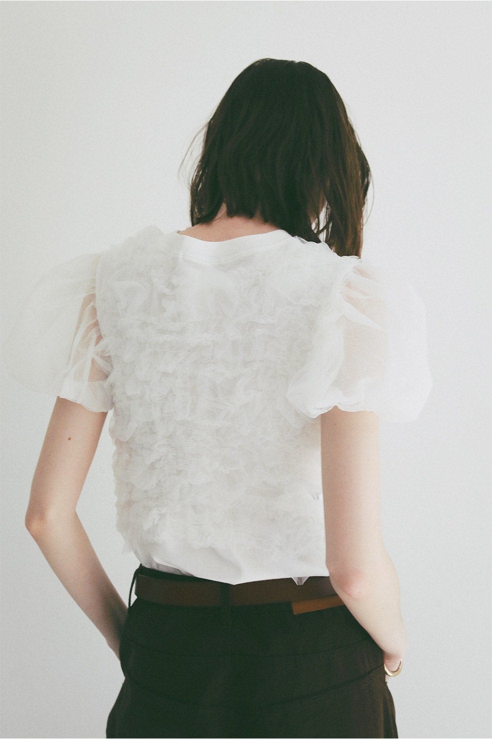 TULLE VEST LAYERED TOPS