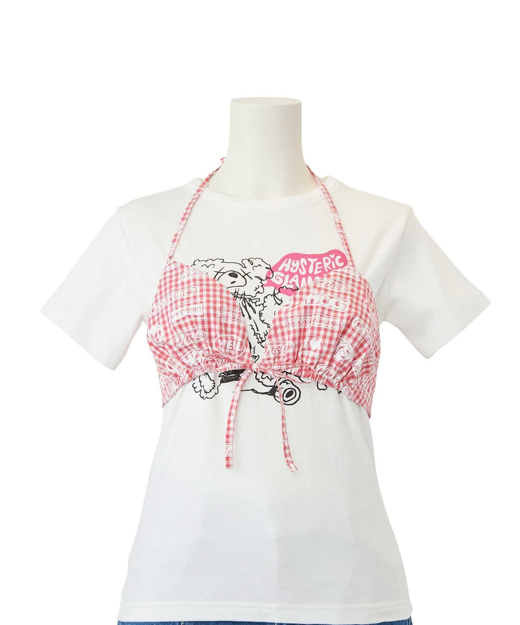 HG Racing Gingham Check Bra Top
