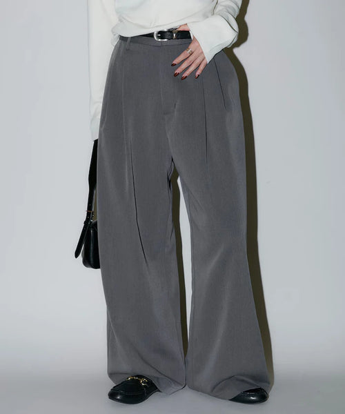 2-pleat slacks pants limited edition