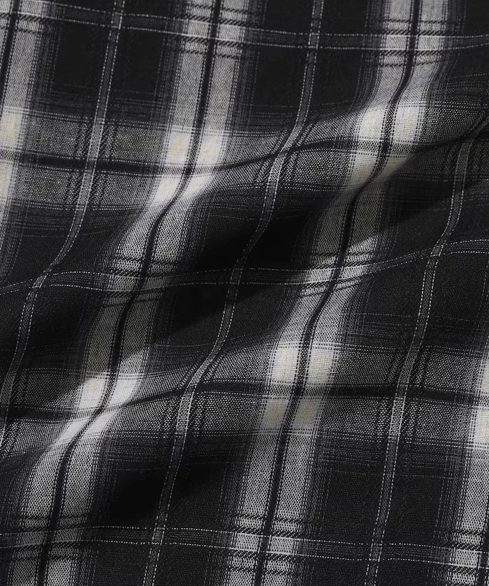 Big Silhouette Ombre Check Shirt / Long Sleeve