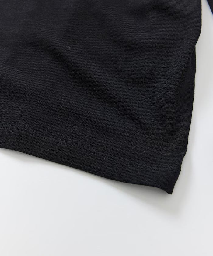 SUPER MERINO WOOL×INKEEP Crew Neck Long Sleeve T-Shirt