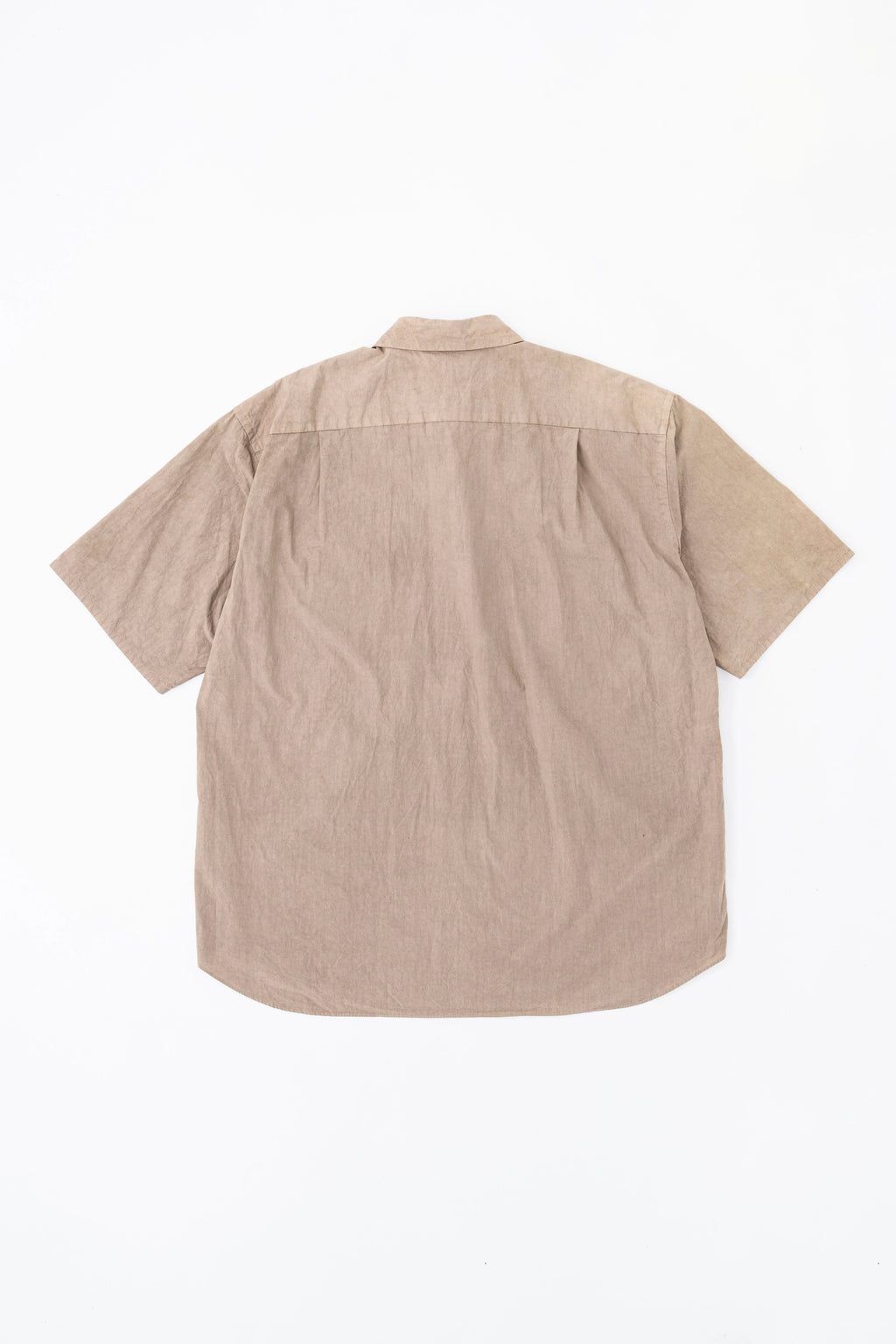REGULAR COLLAR S/S SHIRT  （NATURAL GARMENT DYE）