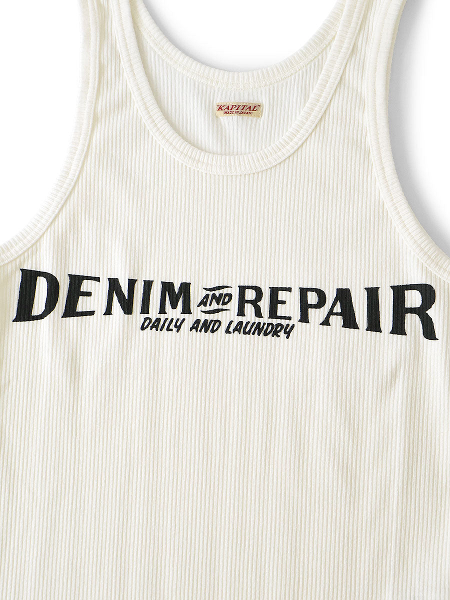 60/2 Beater Lacquer Tank Top (DENIM REPAIRpt)