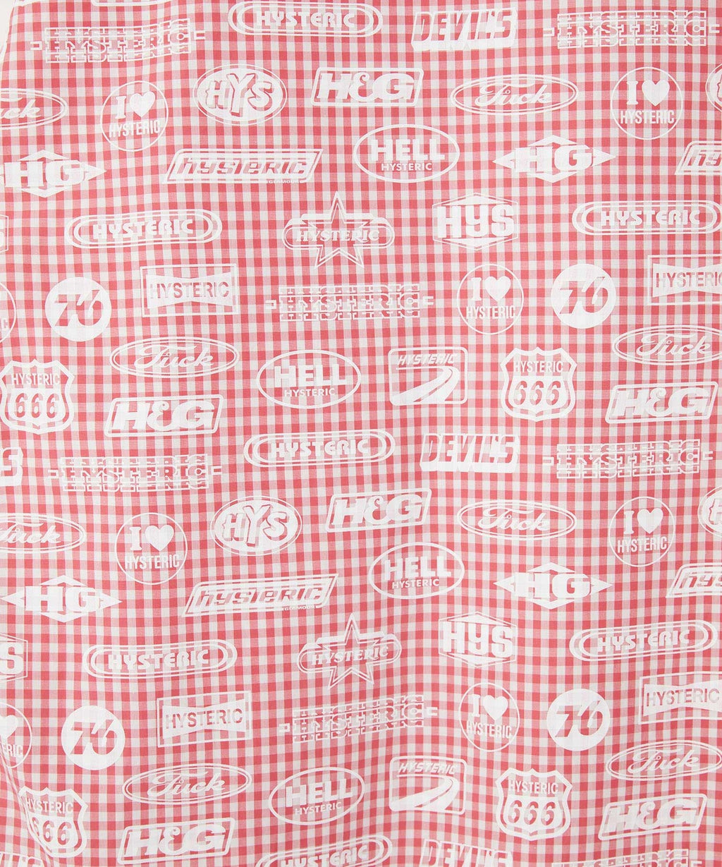 HG Racing Gingham Check Hooded Blouson