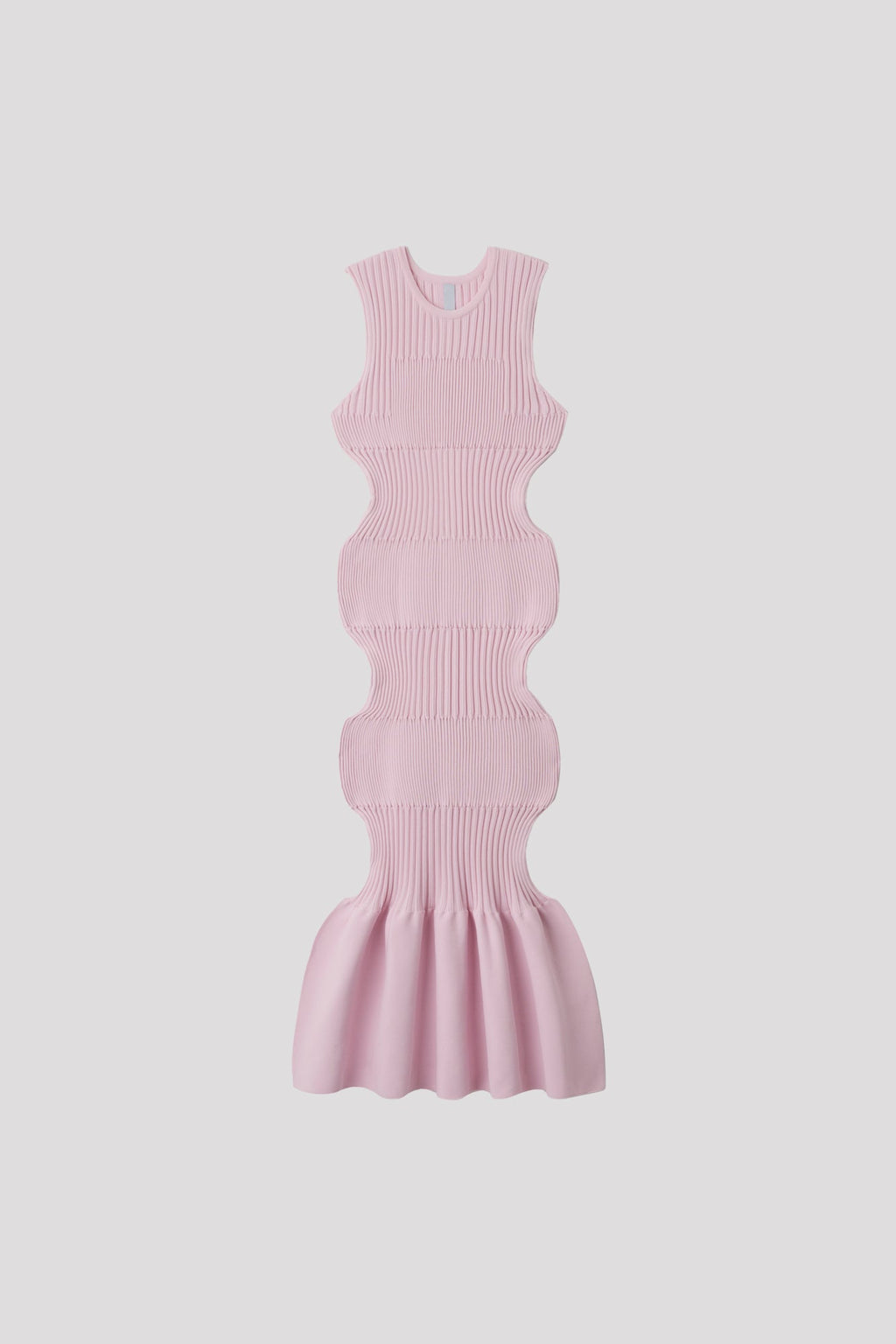 FLUTED SLEEVELESS MERMAID DRESS