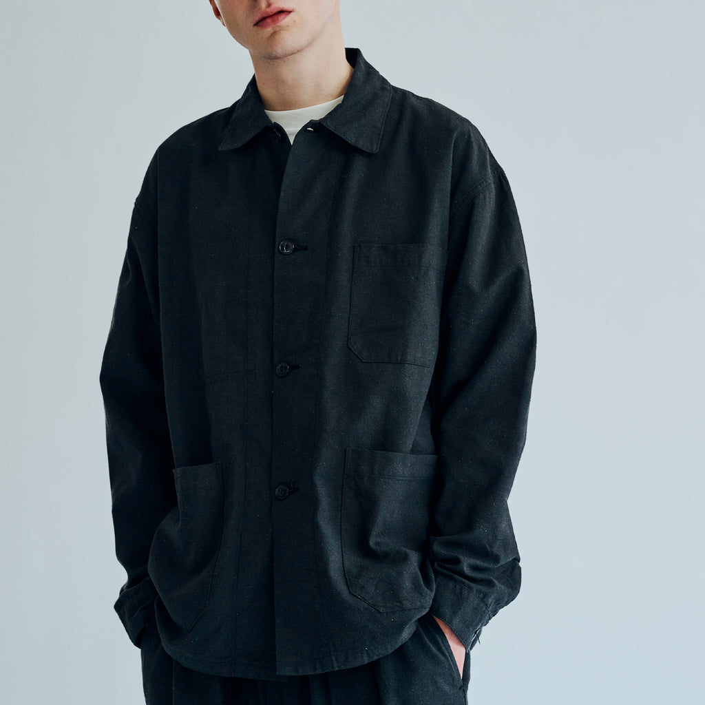 GL15474 / COTTON × SILK NEP DUCK WORK JACKET