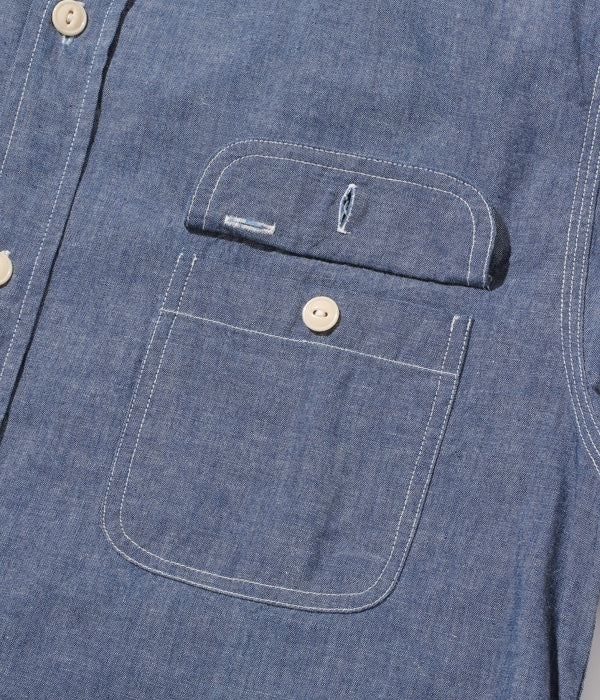 Blue Chambray Work Shirt (Long Sleeve)