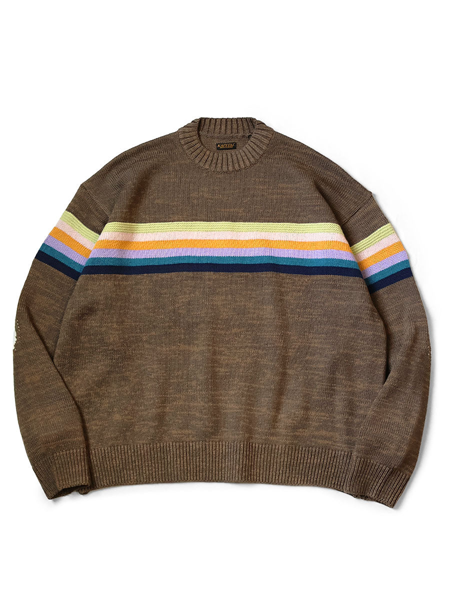 5G Cotton Knit MOONBOW & PECKISH RAINBOWY Crew...