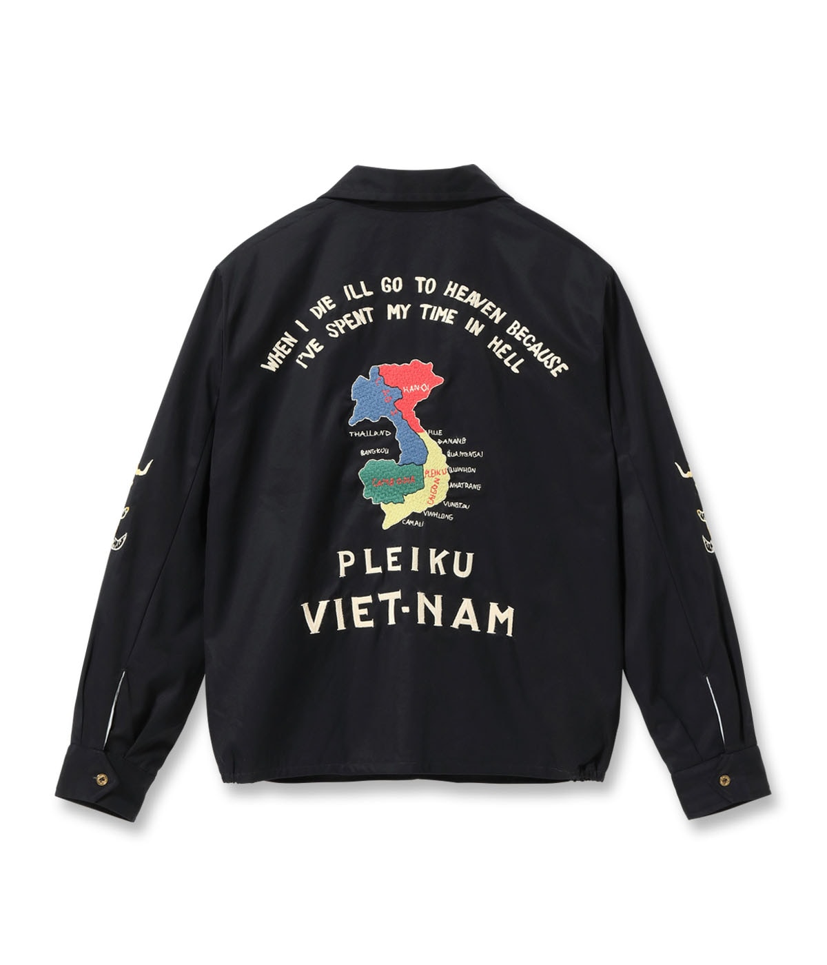 Mid 1960s Style Cotton Vietnam Jacket “VIETNAM MAP”
