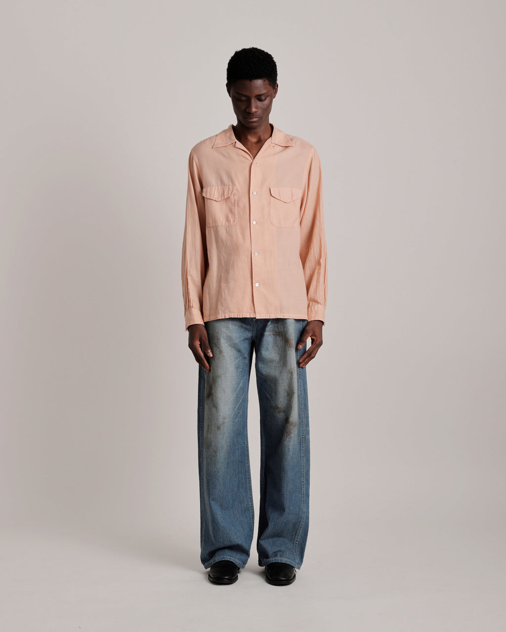 LOT.101 OPEN COLLAR SHIRT