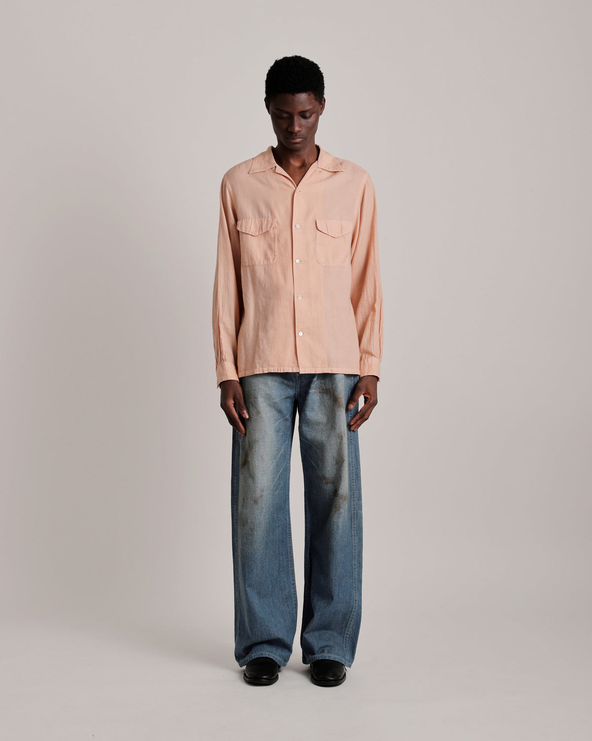 LOT.101 OPEN COLLAR SHIRT