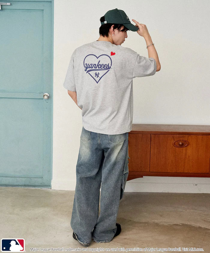 MLB Back Print Heart T-Shirt
