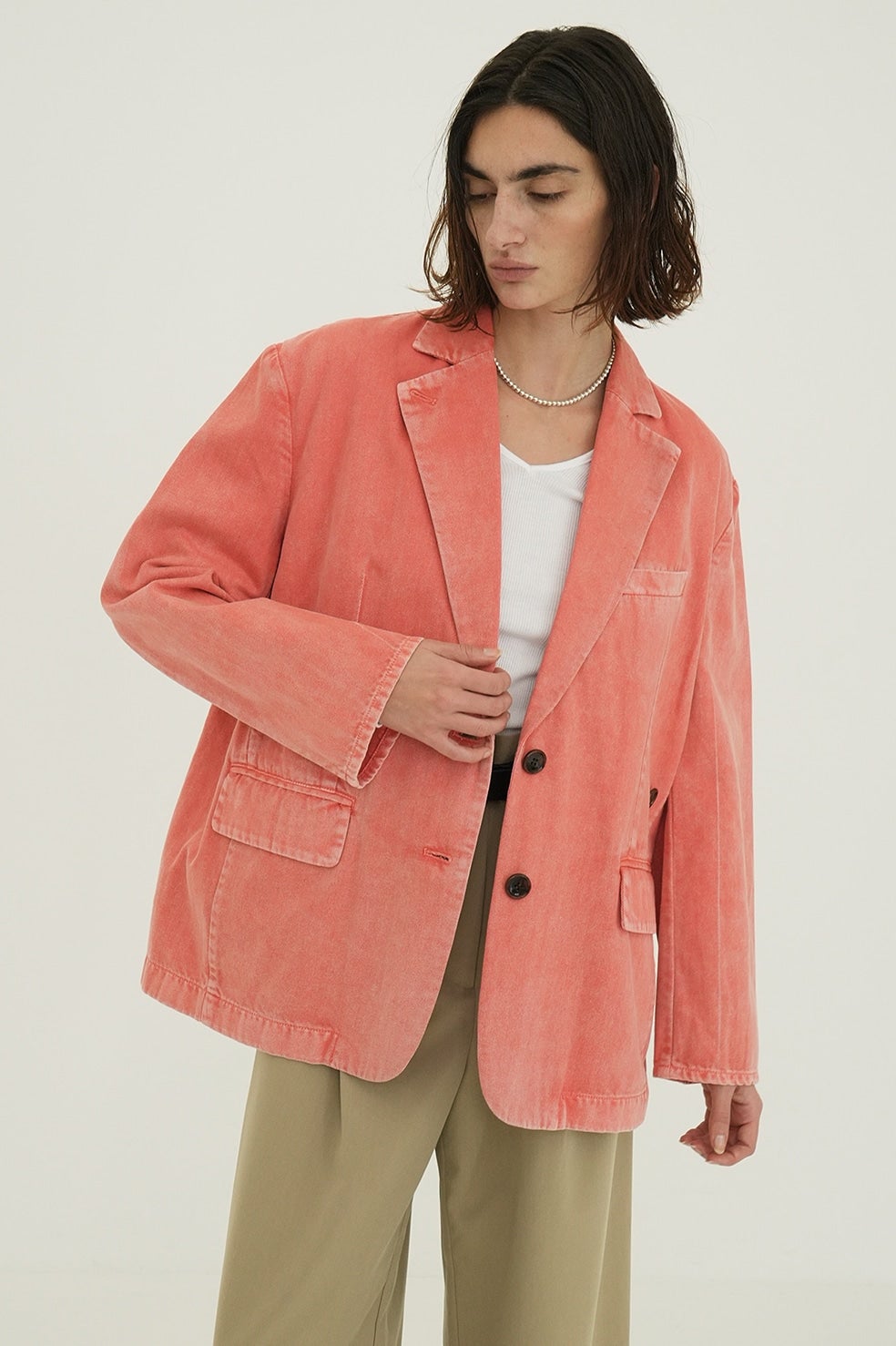 FADED COLOR TAILORED JACKET