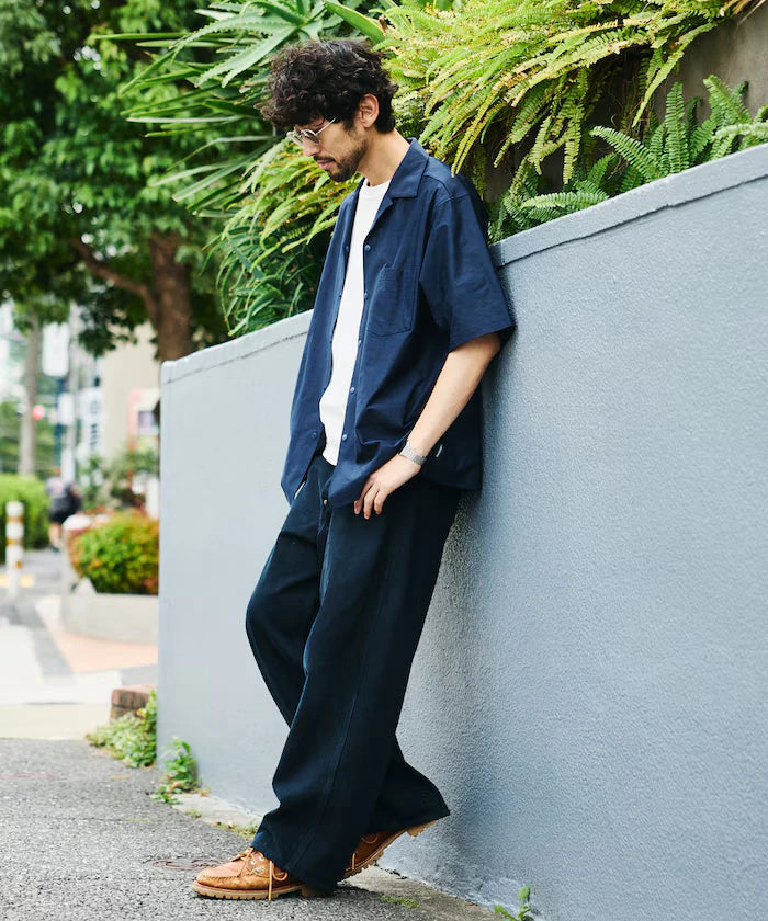 Open Collar Short Sleeve Shirt & Easy Shorts Travel Setup Fabric by SOLOTEX(R)