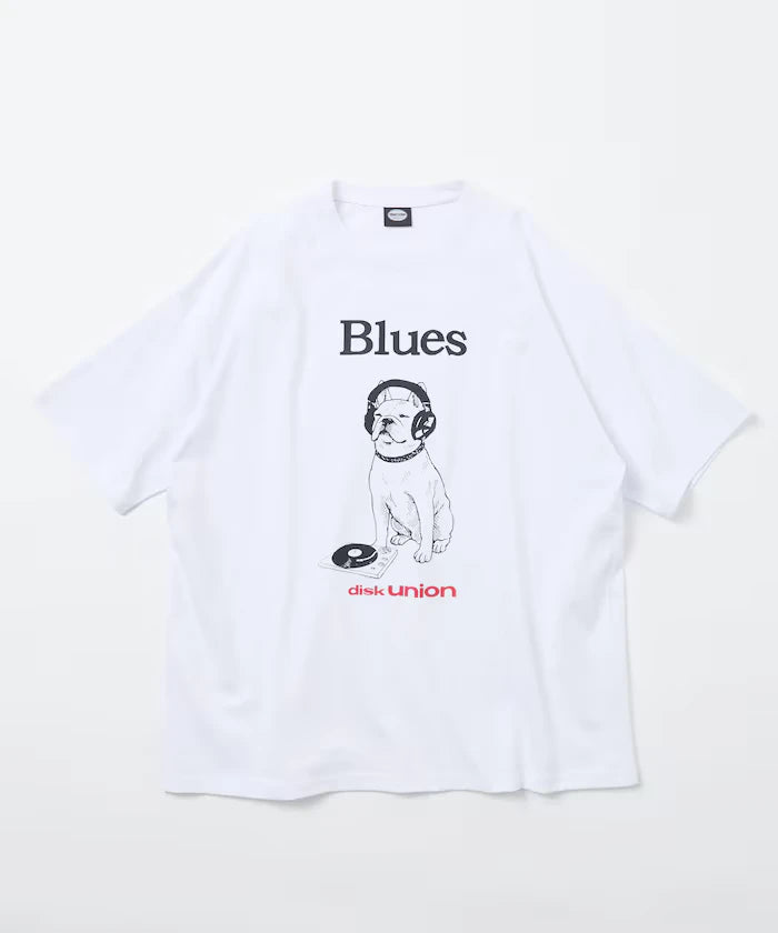 Limited Edition diskunion×FREAK'S STORE Exclusive French Bulldog Big Silhouette Print Crew Neck T-Shirt