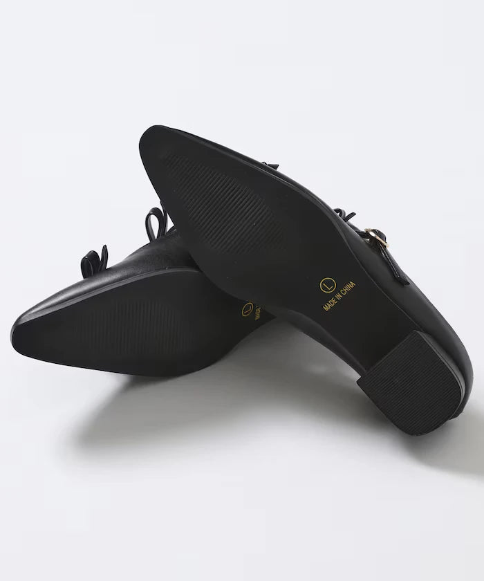 Double Ribbon Strap Mule