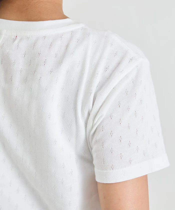 Eyelet Mini Sweat Short Sleeve T-Shirt