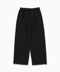 PE melange twill wide pants