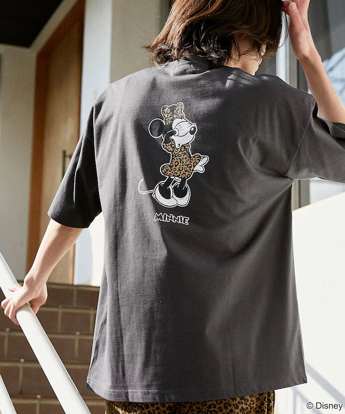 <Functional Material>Mickey Mouse & Minnie Mouse/Face T-Shirt Limited Edition